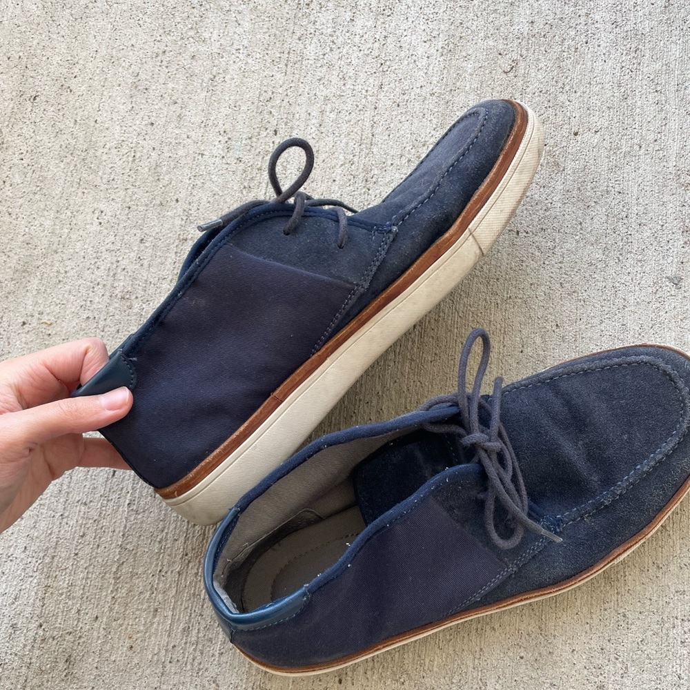 Calvin Klein Jake Blue Suede Lace up loafers Size 9 - Picture 10 of 10